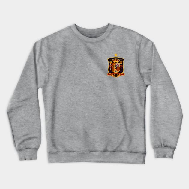 La Furia Roja - Andres Iniesta #6 - Front and Back Crewneck Sweatshirt by DistractedGeek